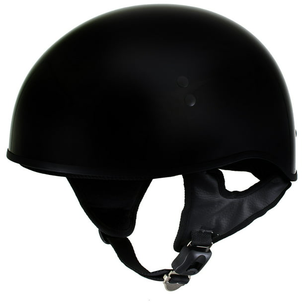 2X-Large Gloss Black Advanced DOT Skull Cap Motorcycle Helmet Outlaw T68 The O.G 